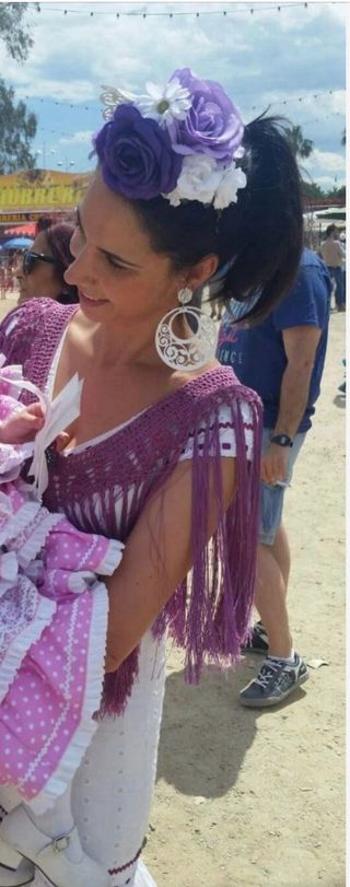 Vestido Flamenca Canastero Manuela Macias Talla 38