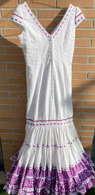 Vestido Flamenca Canastero Manuela Macias Talla 38