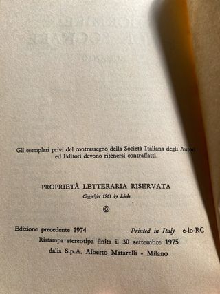 Liala Romanzo “Dormire e non sognare “