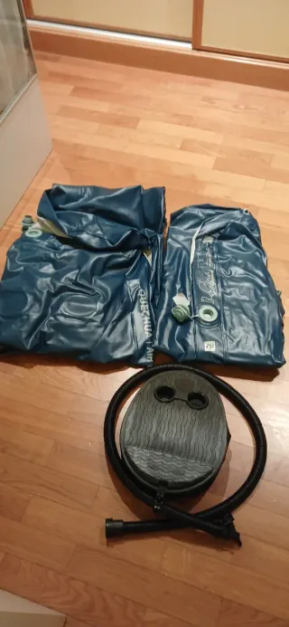Colchonetas inflables + inflador Quechua