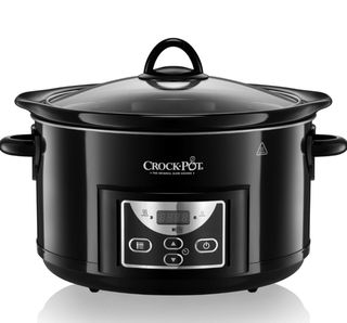 Olla de cocción lenta Crock-Pot negra