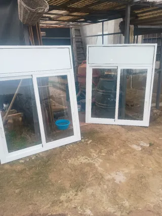 Ventanas de aluminio blancas 125 euros unidad