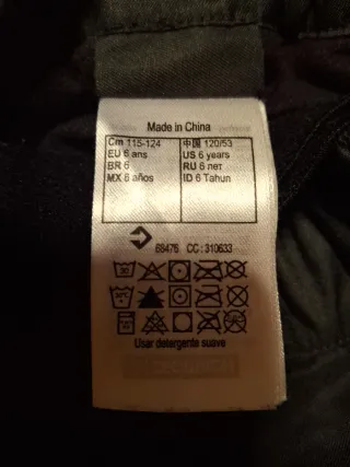 Pantalón de nieve con tirantes Talla 6