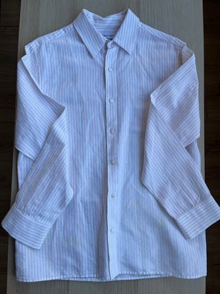 Camisa Calvin Klein Rayas Rosas Talla S