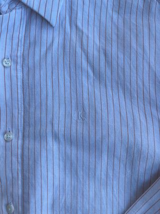 Camisa Calvin Klein Rayas Rosas Talla S