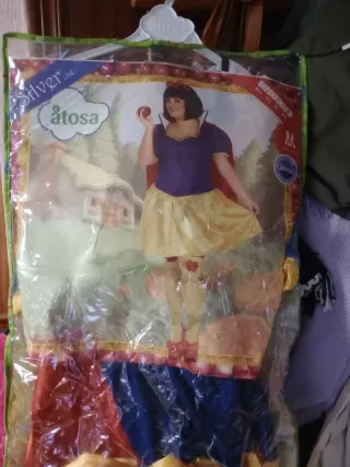 Disfraz mujer azul y rojo