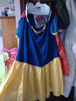 Disfraz mujer azul y rojo