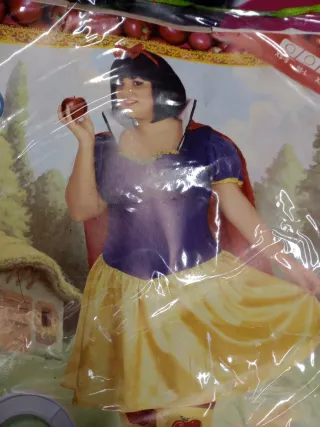 Disfraz mujer azul y rojo