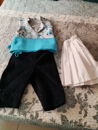 Traje de Fallero azul y blanco