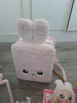 Maleta Juguete Muñecas Rosa