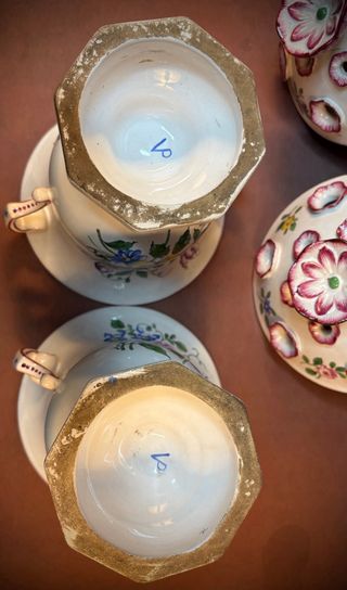 Pareja Tulipiére Vieuve Perrin S. XIX