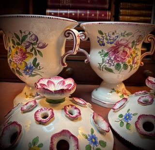 Pareja Tulipiére Vieuve Perrin S. XIX