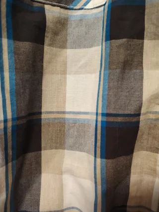 Camisa cuadros chico algodón talla S