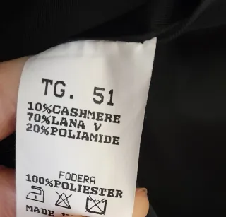 Cappotto Lana e Cashmere Nero