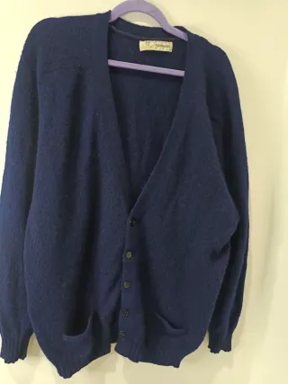 Cardigan Trussardi Uomo Blu Vintage