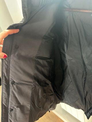 Abrigo Plumas Armani gris oscuro