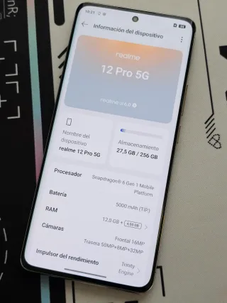 Realme 12 Pro 5G Azul y Dorado