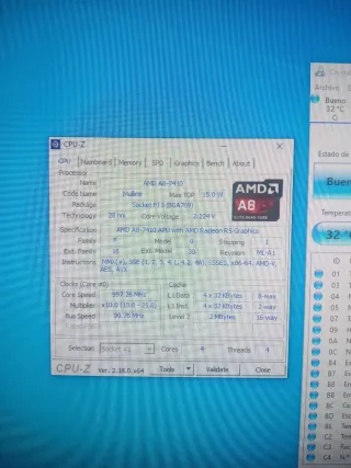 Torre HP AMD A8 500GB HDD Disquetera RW Win 10 11