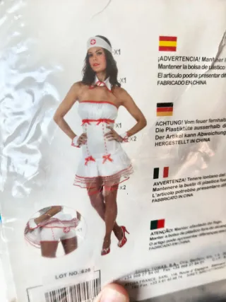 Disfraz Adulto Enfermera Atosa Talla XS-S