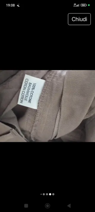 Pantaloni cargo marroni nuovi tolto solo etichetta