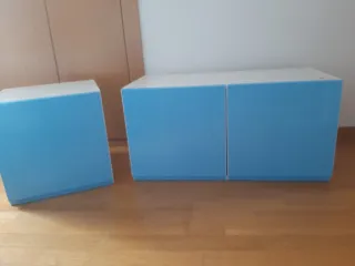 Armarios Metod Ikea Blanco y madera.