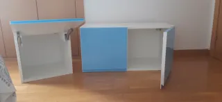 Armarios Metod Ikea Blanco y madera.