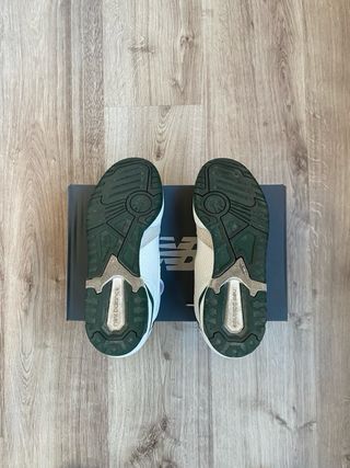 New Balance 550 Blanco y Verde