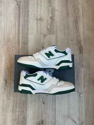 New Balance 550 Blanco y Verde