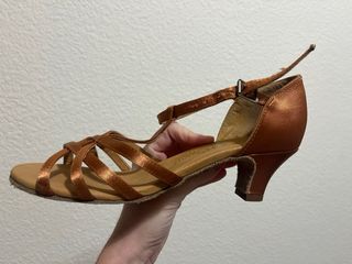 Sandalias de baile DANZA color marrón/dorado