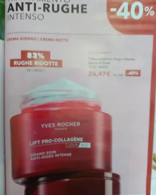 Yves Rocher Crema Viso Antirughe Lift Pro-Collagen