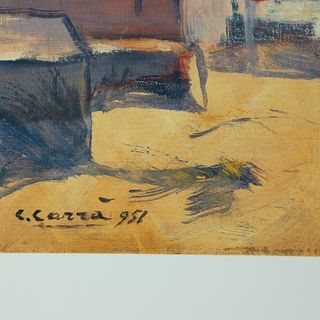 CARLO CARRA' MARINA LIGURE 1951 STAMPA MARESCALCHI