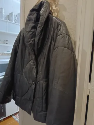 Cazadora Piel Mango acolchada para chica