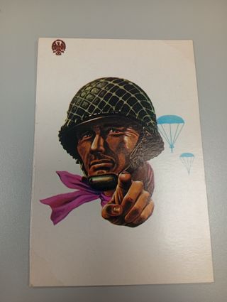 4 Postales Militares Ejército Español