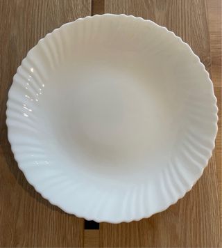 Set 6 Platos Porcelana Blancos