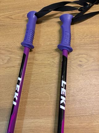 Bastones de esquí Leki morados