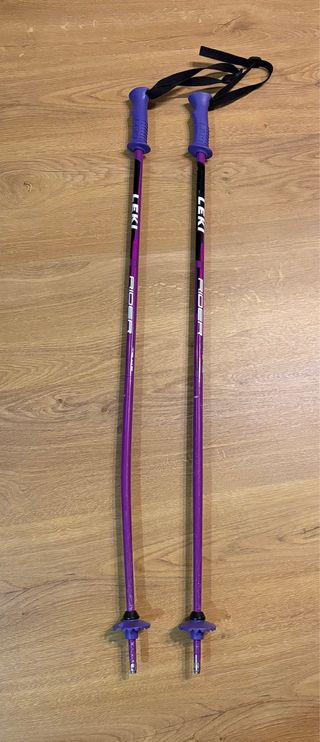 Bastones de esquí Leki morados