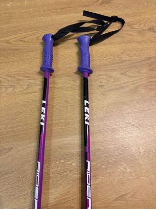 Bastones de esquí Leki morados