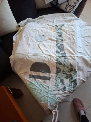 Set copripiumino e federa per culla nordica