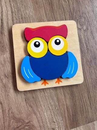 Puzzle buho madera bebé