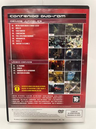 Demo PS2 Metal Gear Solid 3 + 7 demos jugables