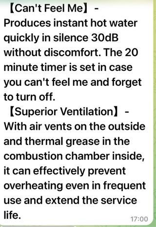 Calentador Agua Gas 40KW Propano Butano