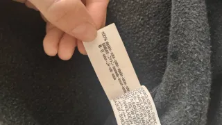 Maxifalda/Falda larga Zara 100%algodón gris oscuro