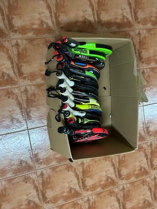 Lote de palas de pádel para reparar