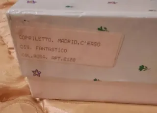 Copriletto matrimoniale ricamato a mano 250x240