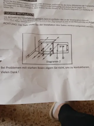 Caja Fuerte Digital Negra y Plateada