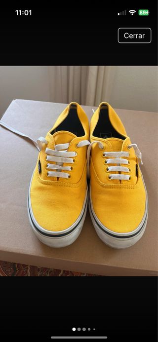 Zapatillas Vans Authentic Lona Amarillas