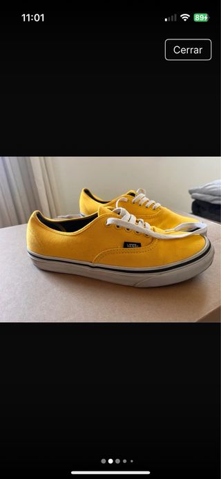 Zapatillas Vans Authentic Lona Amarillas