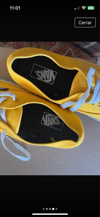 Zapatillas Vans Authentic Lona Amarillas