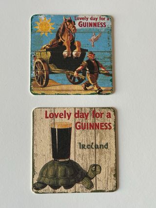 Set 4 sottobicchieri Guinness