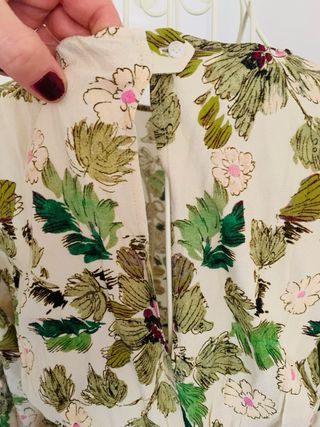 Vestido largo floral Zara T/36